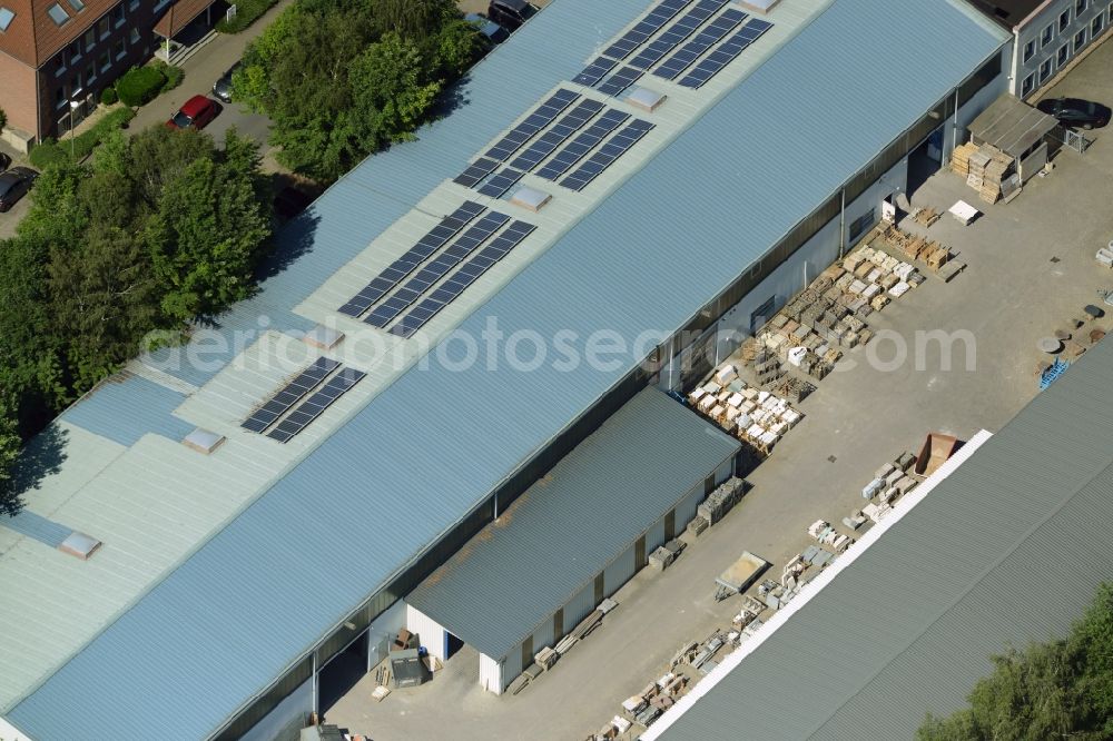 Kamen from the bird's eye view: Building industrial and commercial complex of Markus Gerold Group in Kamen in the state North Rhine-Westphalia