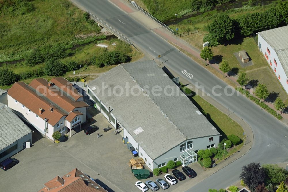 Aerial image Kamen - Building industrial and commercial complex of Markus Gerold Group in Kamen in the state North Rhine-Westphalia