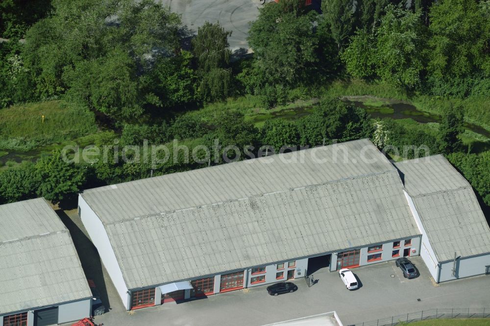 Kamen from above - Building industrial and commercial complex of Markus Gerold Group in Kamen in the state North Rhine-Westphalia