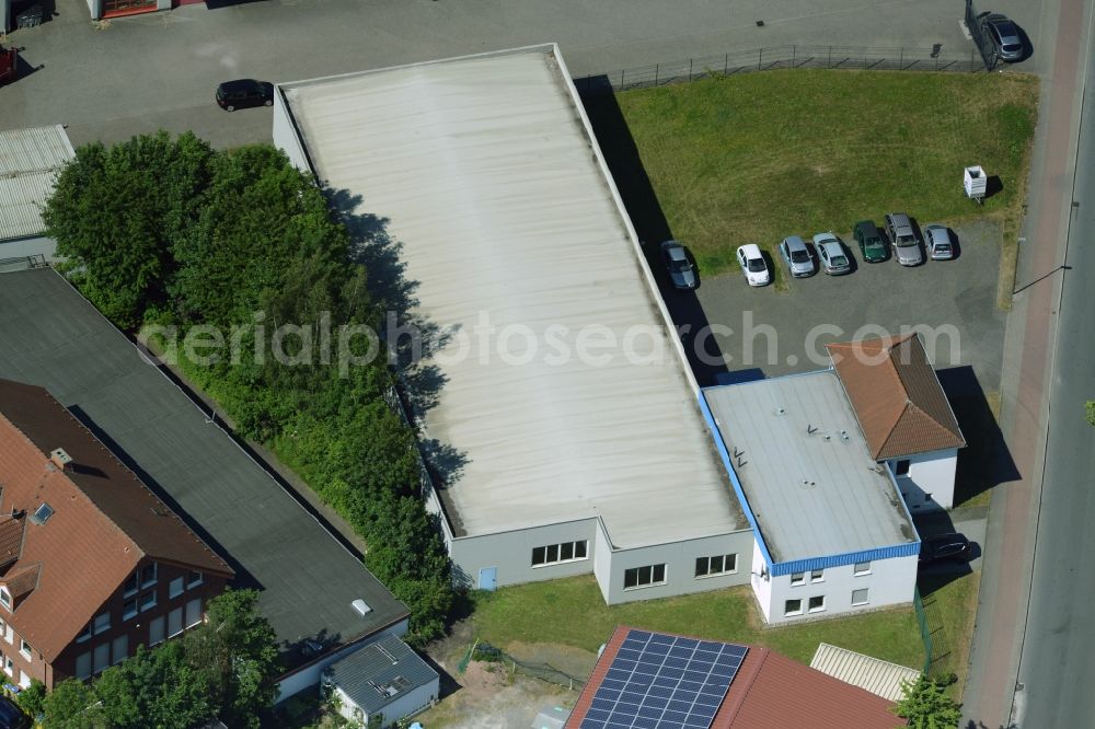 Kamen from the bird's eye view: Building industrial and commercial complex of Markus Gerold Group in Kamen in the state North Rhine-Westphalia