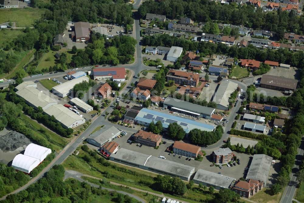 Aerial photograph Kamen - Building industrial and commercial complex of Markus Gerold Group in Kamen in the state North Rhine-Westphalia