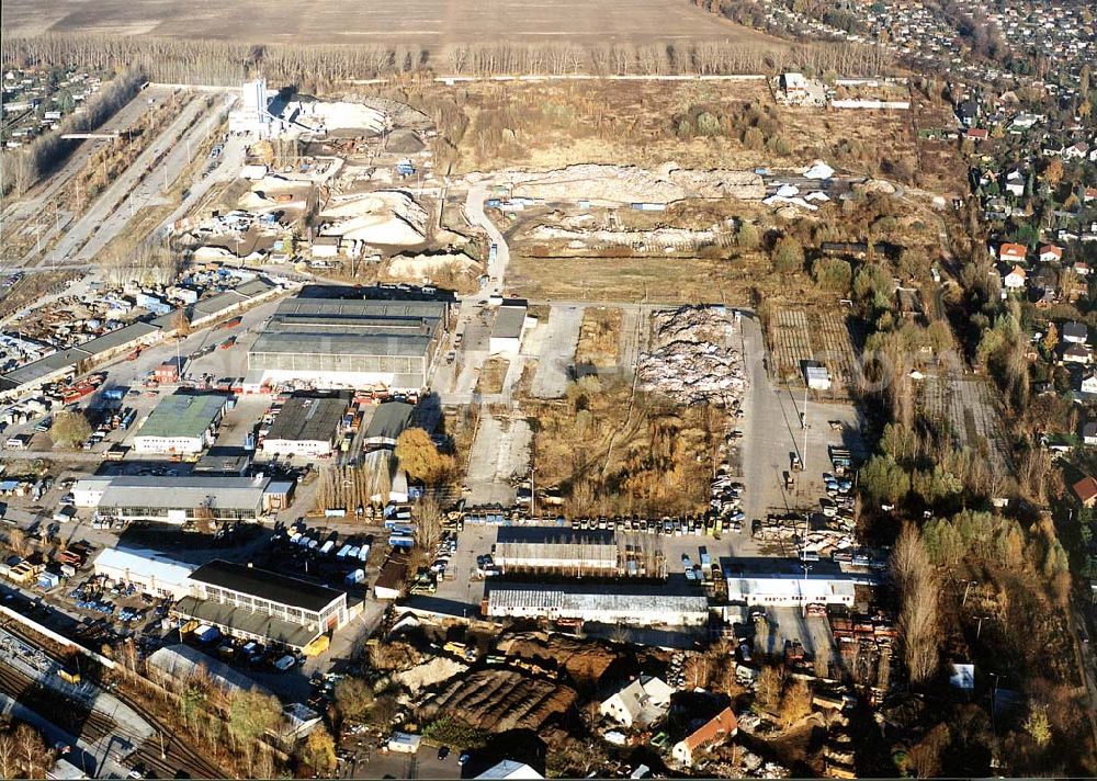 Aerial image Berlin - Heinersdorf - Industriegelände an der Blankenburger Straße in Berlin Heinersdorf (zu Weißensee).