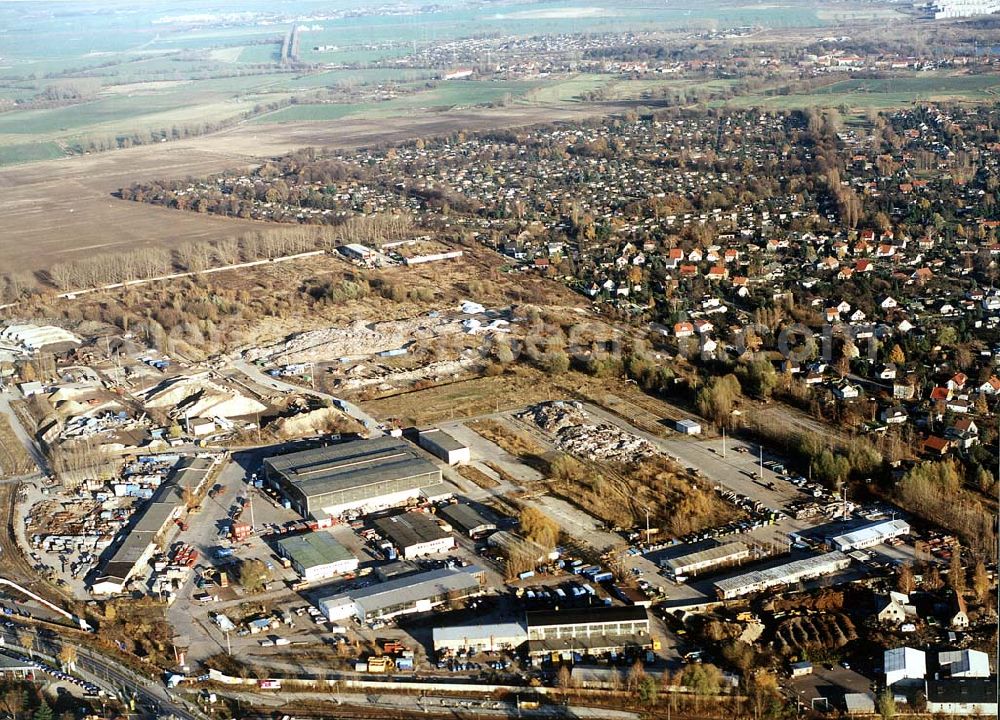 Aerial photograph Berlin - Heinersdorf - Industriegelände an der Blankenburger Straße in Berlin Heinersdorf (zu Weißensee).