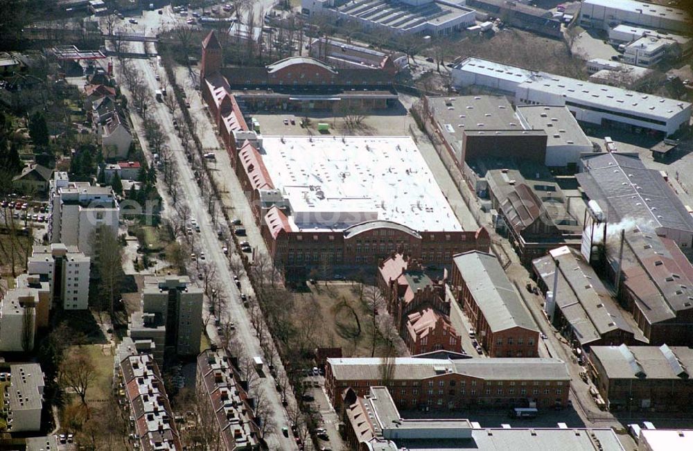 Aerial image Berlin-Reinickendorf - Industriegelände am ehem. Metallwerk am Eichborndamm in Berlin-Reinickendorf