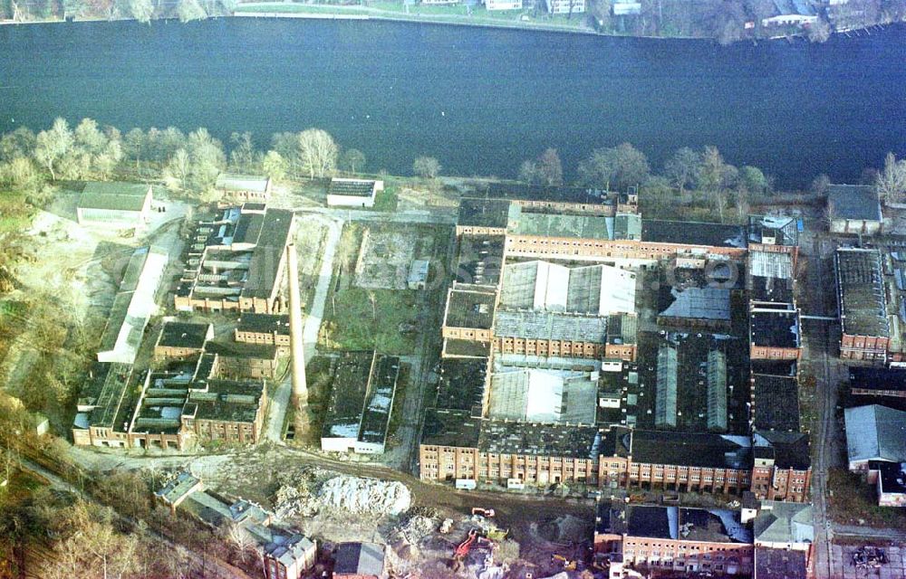 Aerial photograph Berlin - Köpenick - Industriegelände (ehem. REWATEX) an der Ottmar-Geschke Straße in Berlin - Köpenick.