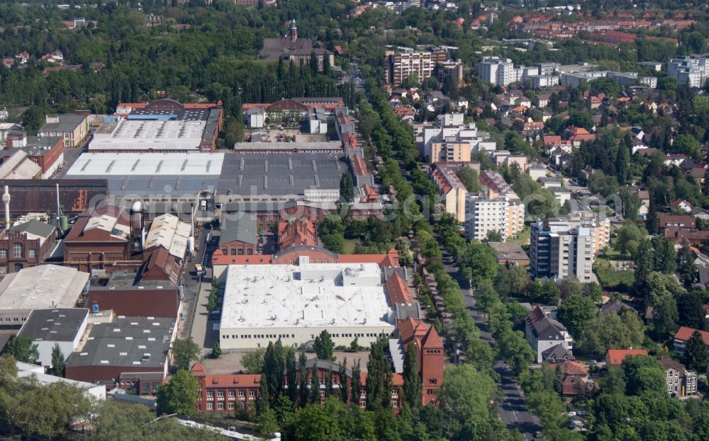 Aerial image Berlin - Industrial area at Eichborndamm in Berlin-Reinickendorf