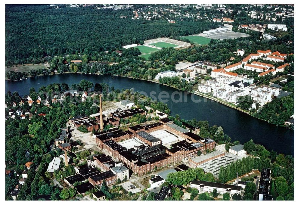 Berlin - Köpenick from above - Industriegelände an der Ottmar-Geschke Straße in Berlin - Köpenick.