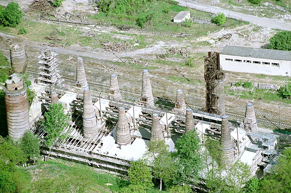 Aerial image Rüdersdorf / Brandenburg - Industriemuseum Zementwerk. Datum: 16.05.03