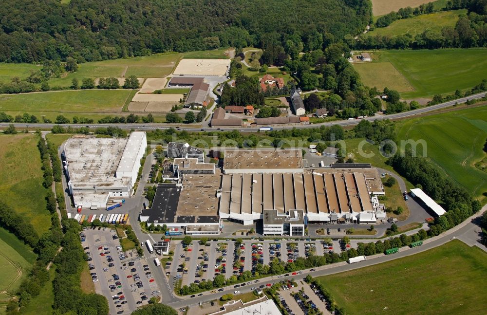 Hemer from above - View of the Industriepark Edelburg in Hemer in the state of North Rhine-Westphalia