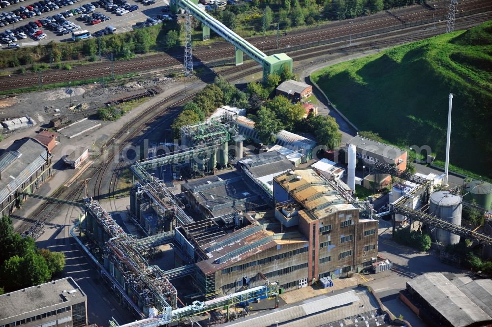 Frankfurt am Main from above - Plant in the industry estate Griesheim in Frankfurt at the Main in Hessen