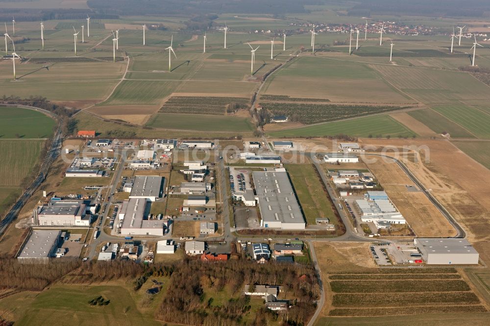 Aerial photograph Warstein OT Belecke - View of the industrial area Warstein Belecke in the state of North Rhine-Westphalia