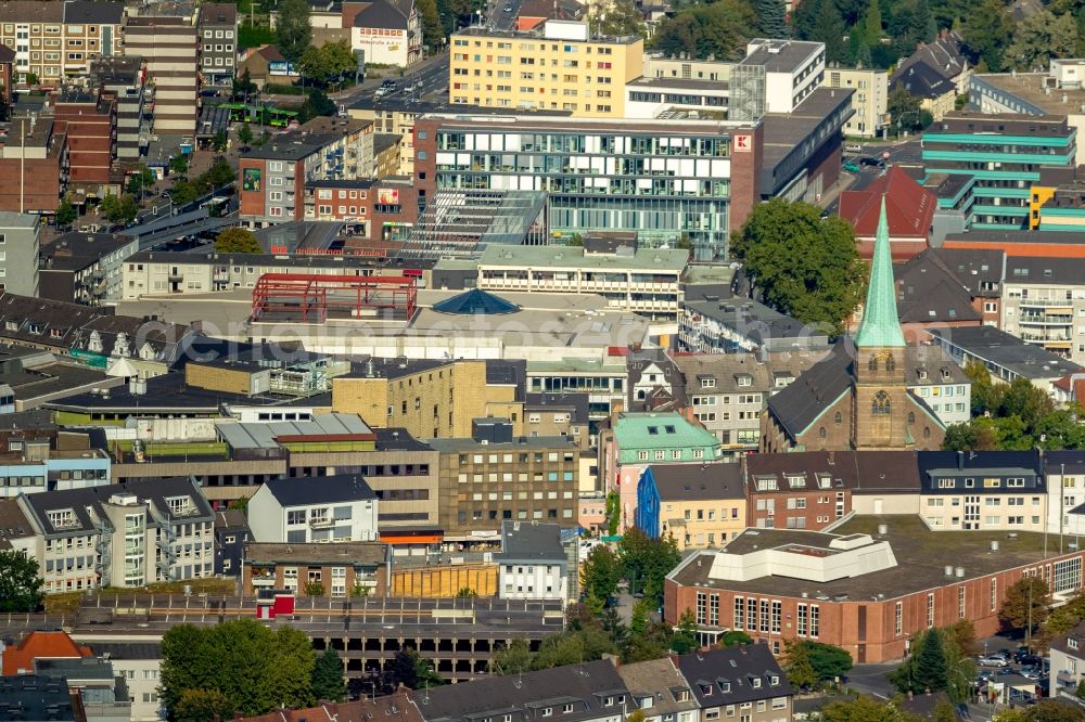 Aerial image Bottrop - View of the city centre of Bottrop in the state North-Rhine Westphalia