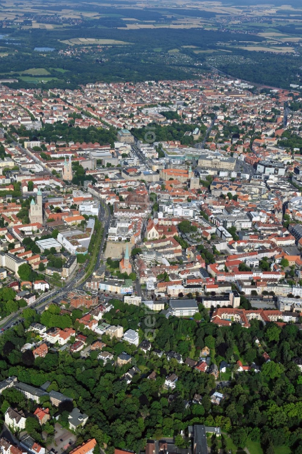 Braunschweig from above - View of the city of Braunschweig in Lower Saxony