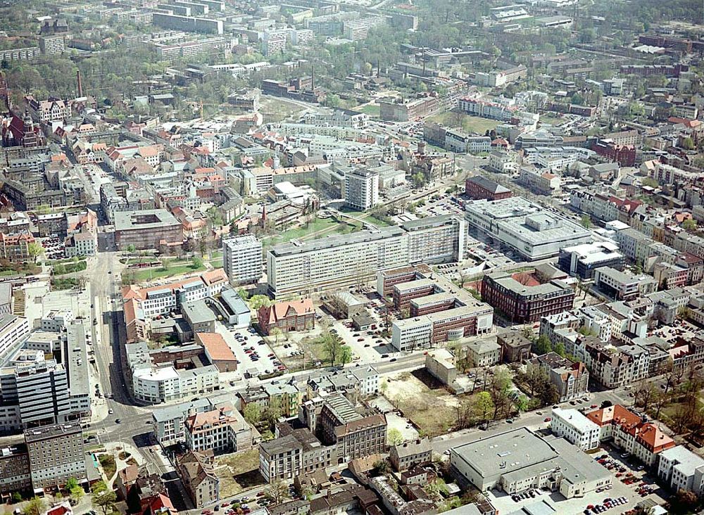 Cottbus / Brandenburg from the bird's eye view: Innenstadt von Cottbus in Brandenburg