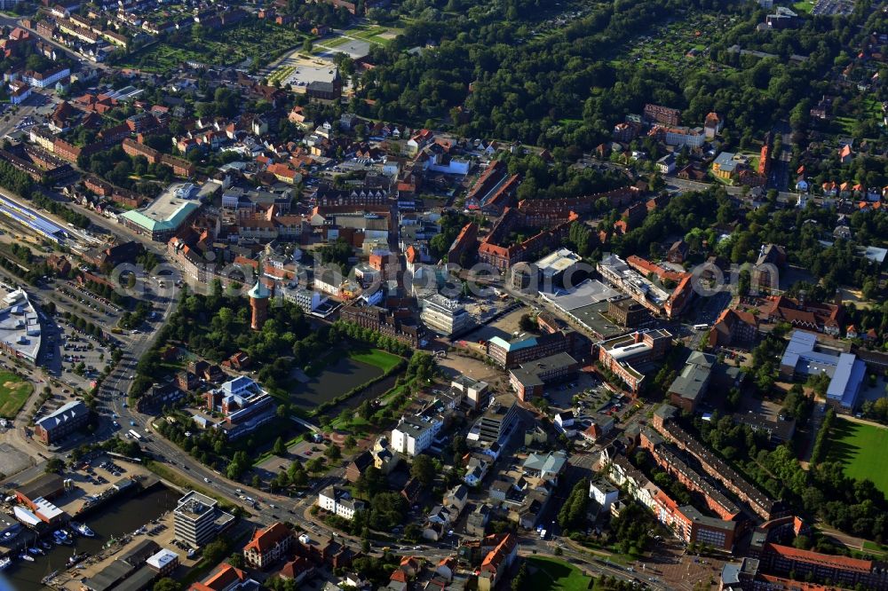 Cuxhaven from the bird's eye view: Downtown Cuxhaven in Lower Saxony