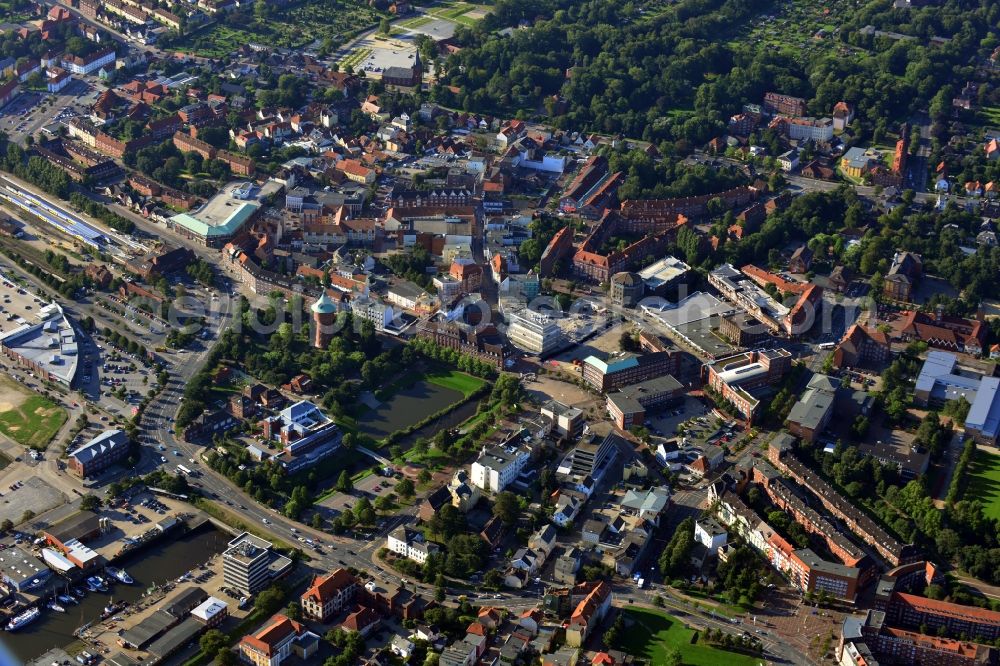 Aerial image Cuxhaven - Downtown Cuxhaven in Lower Saxony