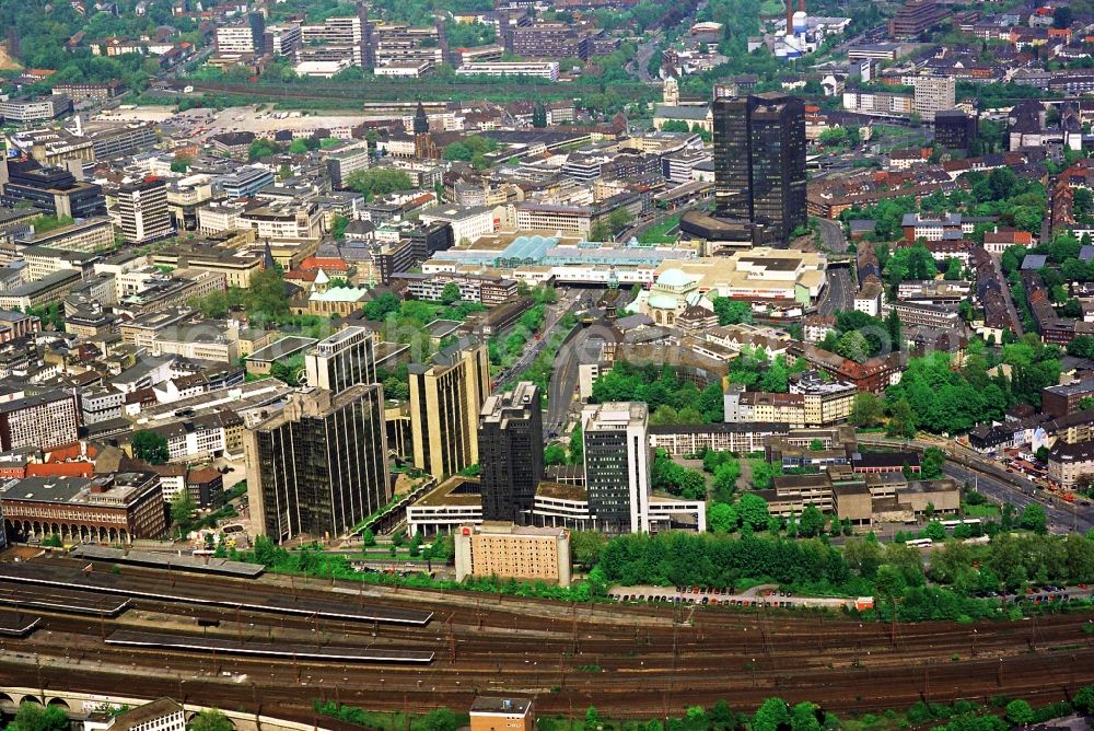 Aerial image Essen - View of the City of Essen in the federal state of North Rhine-Westphalia