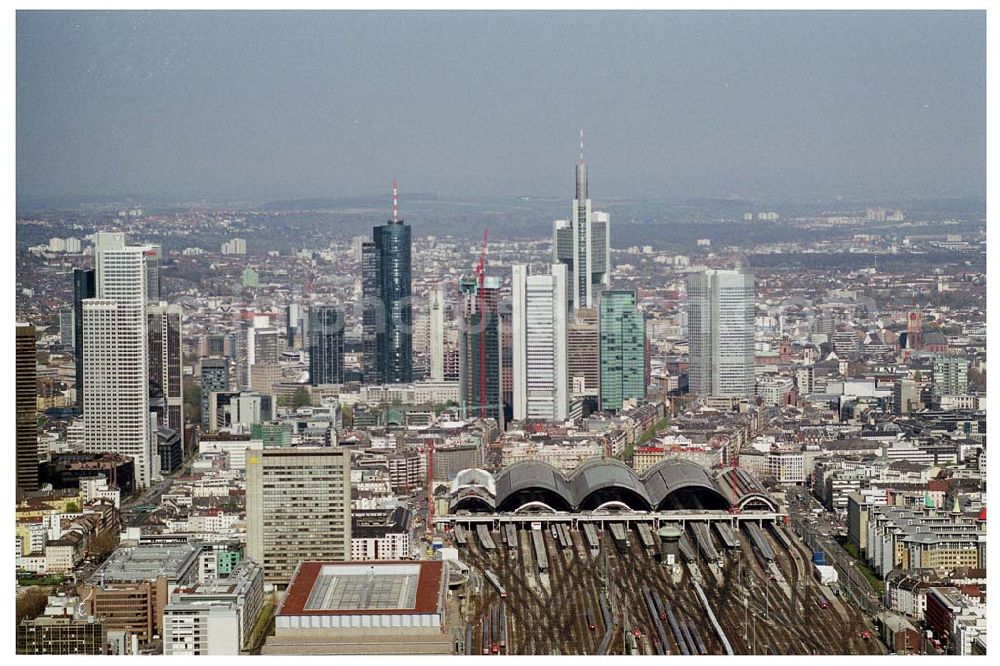 Aerial photograph FRANKFURT / Main - Hessen - Innenstadt von Frankfurt am Main.