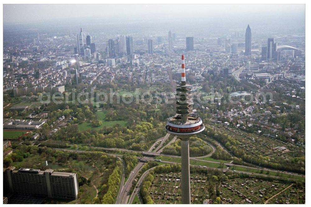 Aerial photograph FRANKFURT / Main - Hessen - Innenstadt von Frankfurt am Main.