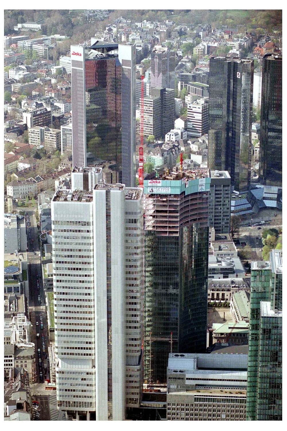 Aerial image FRANKFURT / Main - Hessen - Innenstadt von Frankfurt am Main.