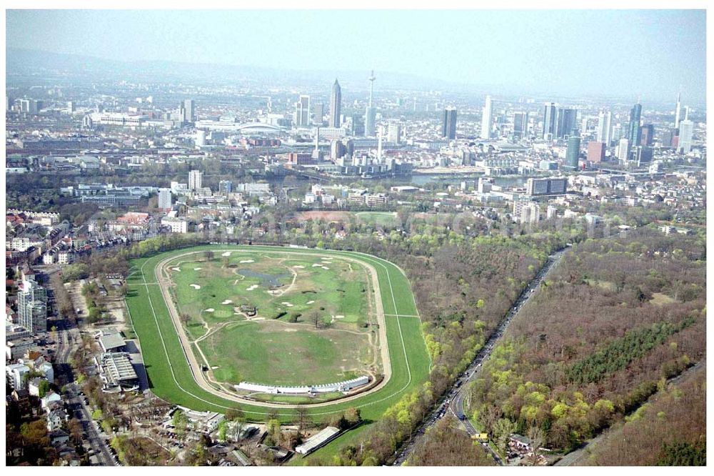 Aerial photograph FRANKFURT / Main - Hessen - Innenstadt von Frankfurt am Main.