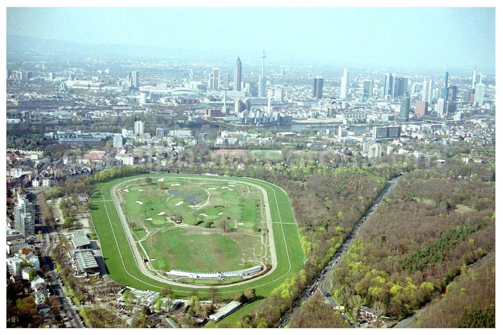 FRANKFURT / Main - Hessen from the bird's eye view: Innenstadt von Frankfurt am Main.