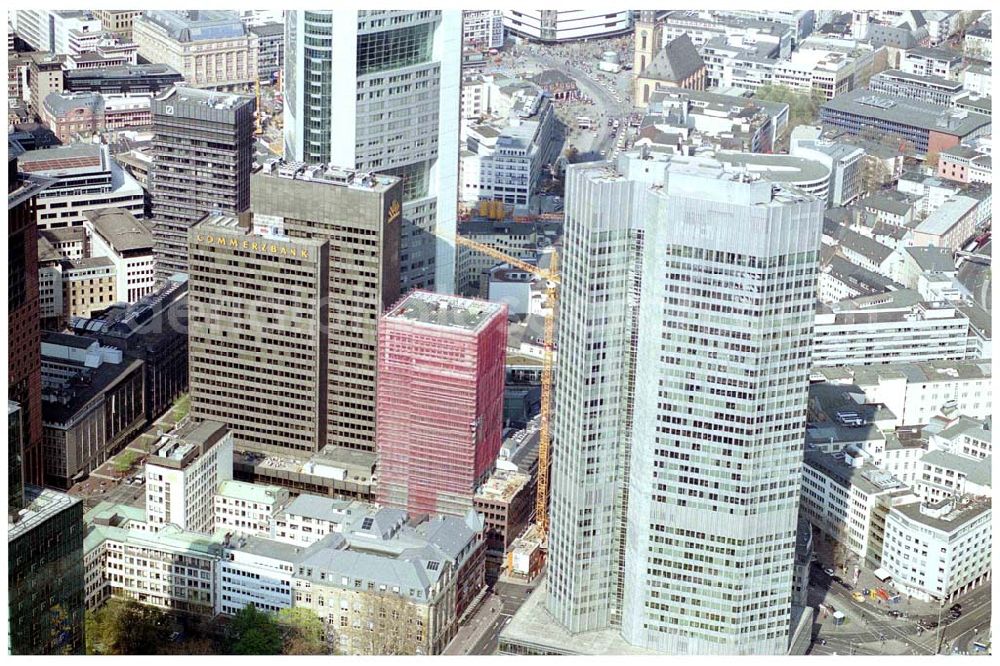 FRANKFURT / Main - Hessen from the bird's eye view: Innenstadt von Frankfurt am Main.