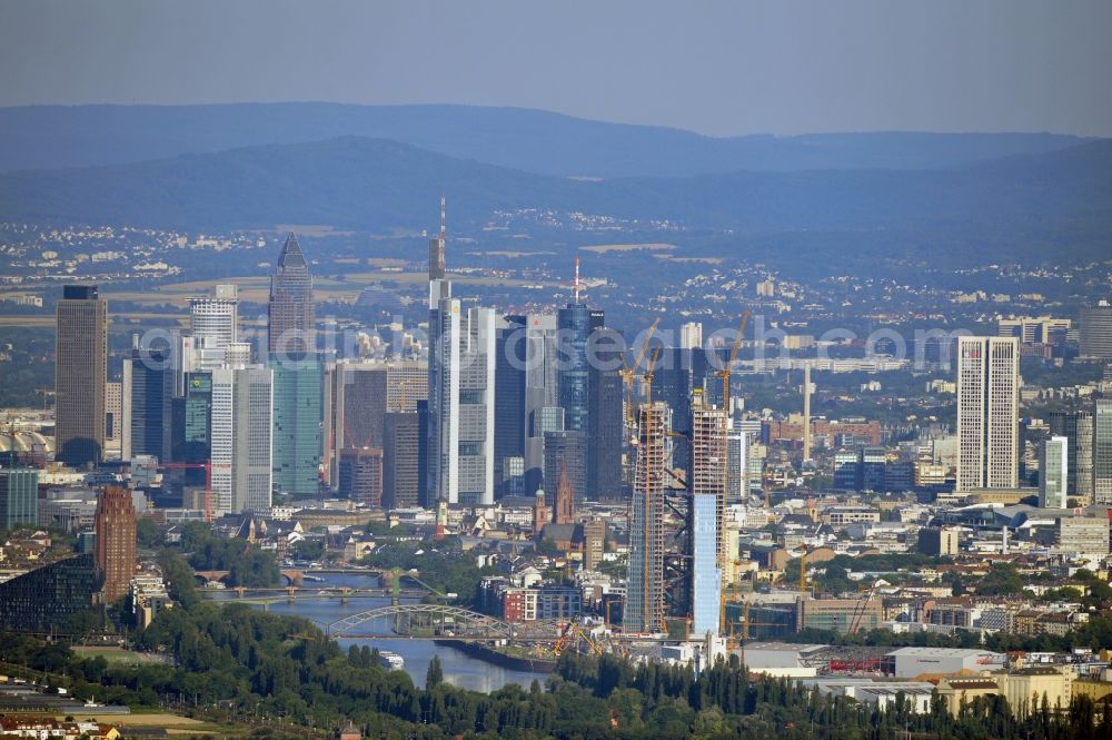 Aerial photograph Frankfurt am Main - View of the city of Frankfurt / Main in the state of Hesse