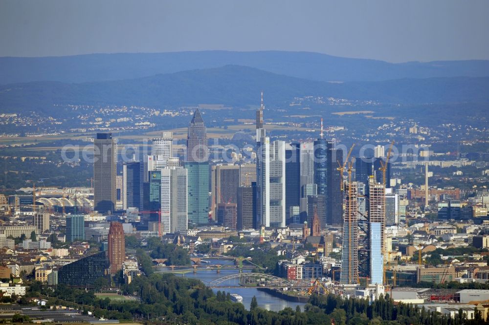 Frankfurt am Main from above - View of the city of Frankfurt / Main in the state of Hesse