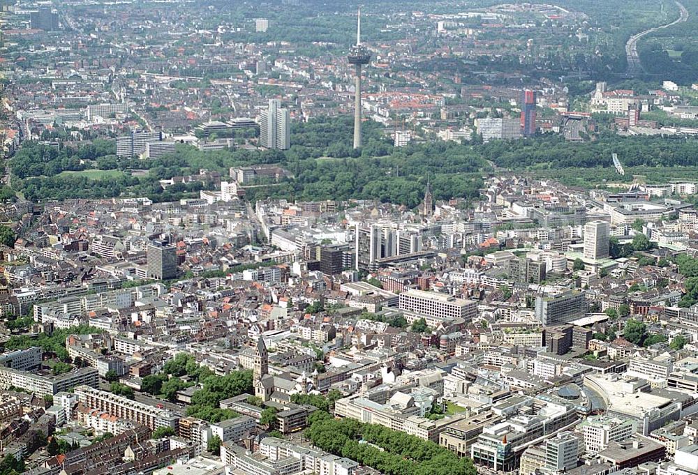 Aerial image Köln - Innenstadt von Köln. Datum: 26.05.03