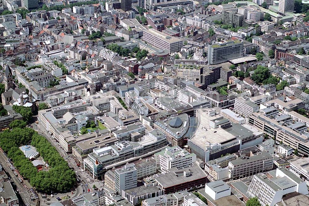 Aerial photograph Köln - Innenstadt von Köln. Datum: 26.05.03