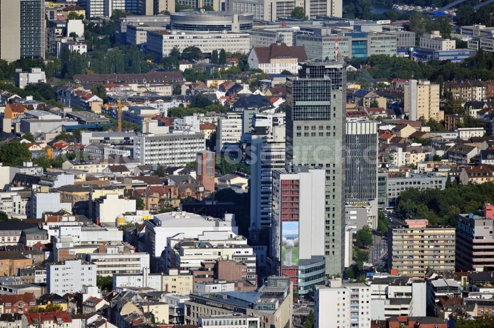 Offenbach from the bird's eye view: View of the city of Offenbach in the state of Hesse