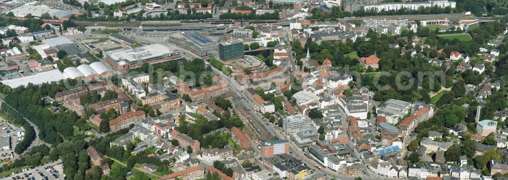 Hamburg from above - Cityscape of the district in the district Bergedorf in Hamburg, Germany