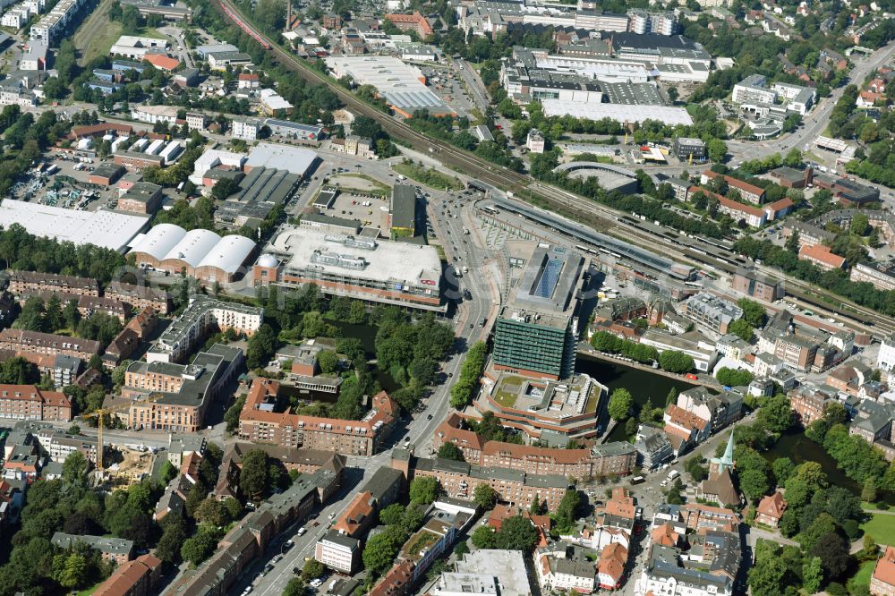 Aerial image Hamburg - Cityscape of the district in the district Bergedorf in Hamburg, Germany