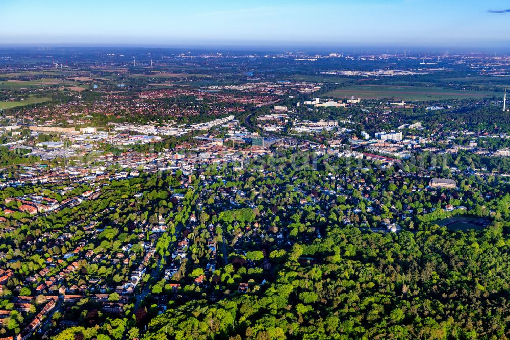 Aerial image Hamburg - Cityscape of the district in the district Bergedorf in Hamburg, Germany