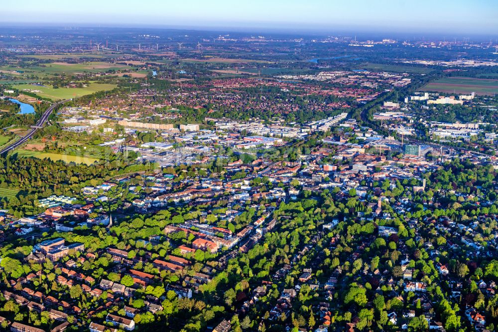 Aerial photograph Hamburg - Cityscape of the district in the district Bergedorf in Hamburg, Germany