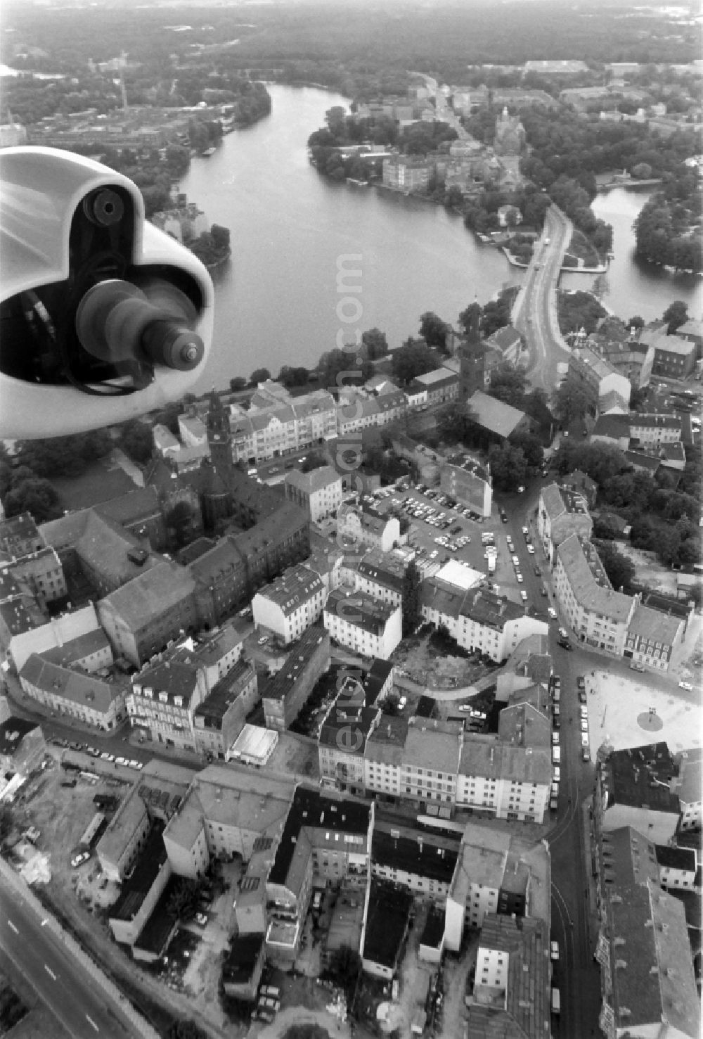 Aerial photograph Berlin - Cityscape of the district on street Salvador-Allende-Strasse in the district Koepenick in Berlin, Germany