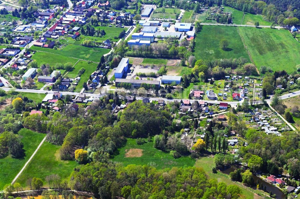 Spremberg from above - Cityscape of the district in the district Trattendorf in Spremberg in the state Brandenburg, Germany