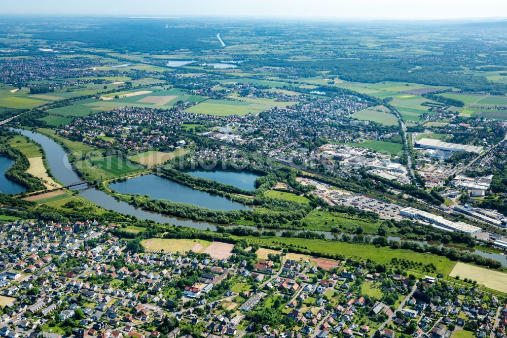 Aerial photograph Porta Westfalica - Cityscape of the district Nessen on street Meissener Strasse in Porta Westfalica in the state North Rhine-Westphalia, Germany