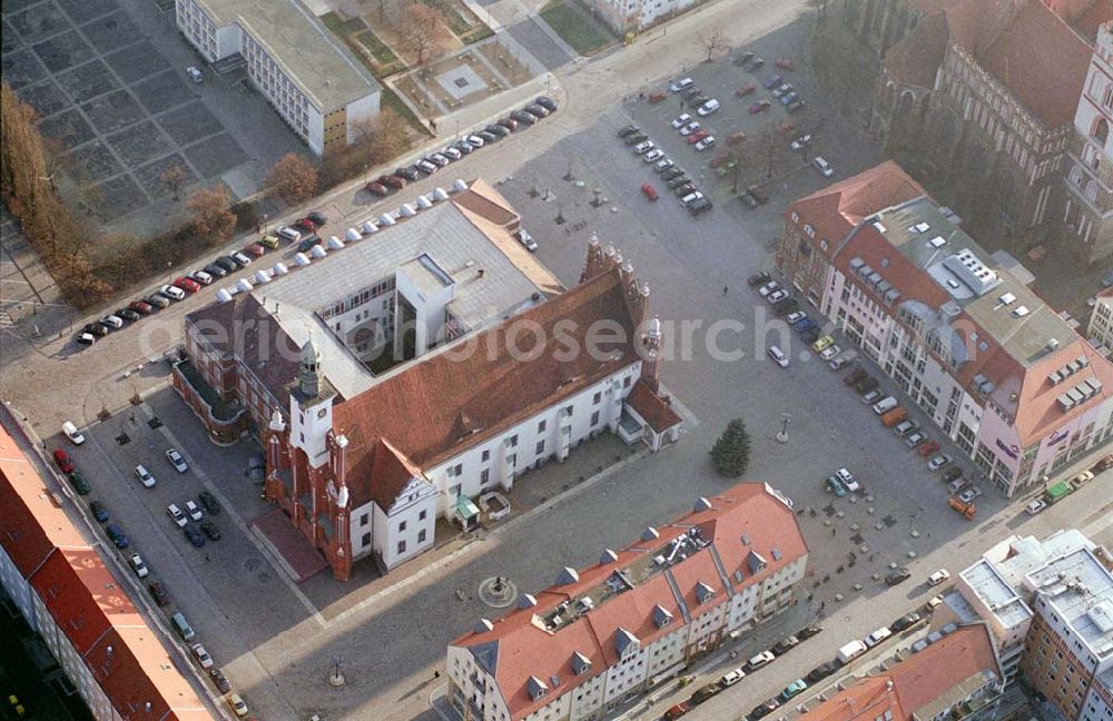 Aerial image Frankfurt-Oder - 18.12.2003 Innenstadt, Rathaus, Frankfurt-Oder