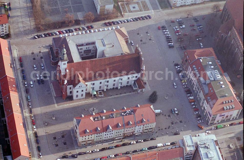 Aerial photograph Frankfurt-Oder - 18.12.2003 Innenstadt, Rathaus, Frankfurt-Oder