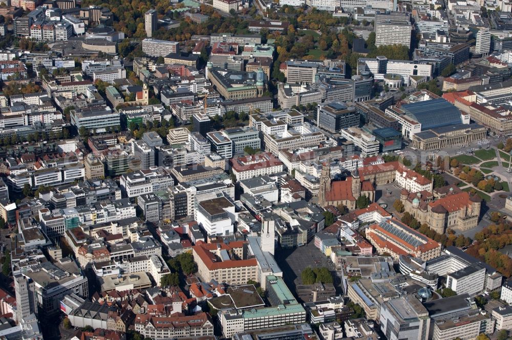 Stuttgart from the bird's eye view: View of the city of Stuttgartin the state Baden-Wuerttemberg