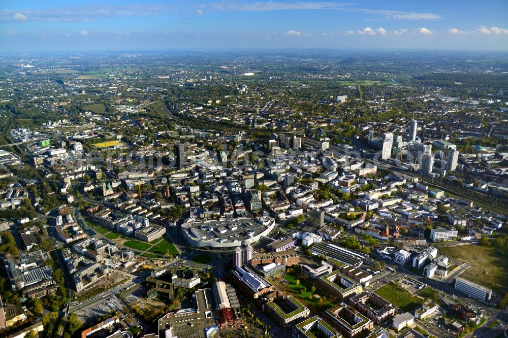 Aerial image Essen - Inner-city center in Essen in North Rhine-Westphalia