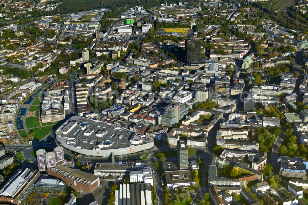 Aerial photograph Essen - Inner-city center in Essen in North Rhine-Westphalia