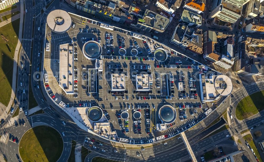 Aerial photograph Essen - Inner-city center in Essen in North Rhine-Westphalia