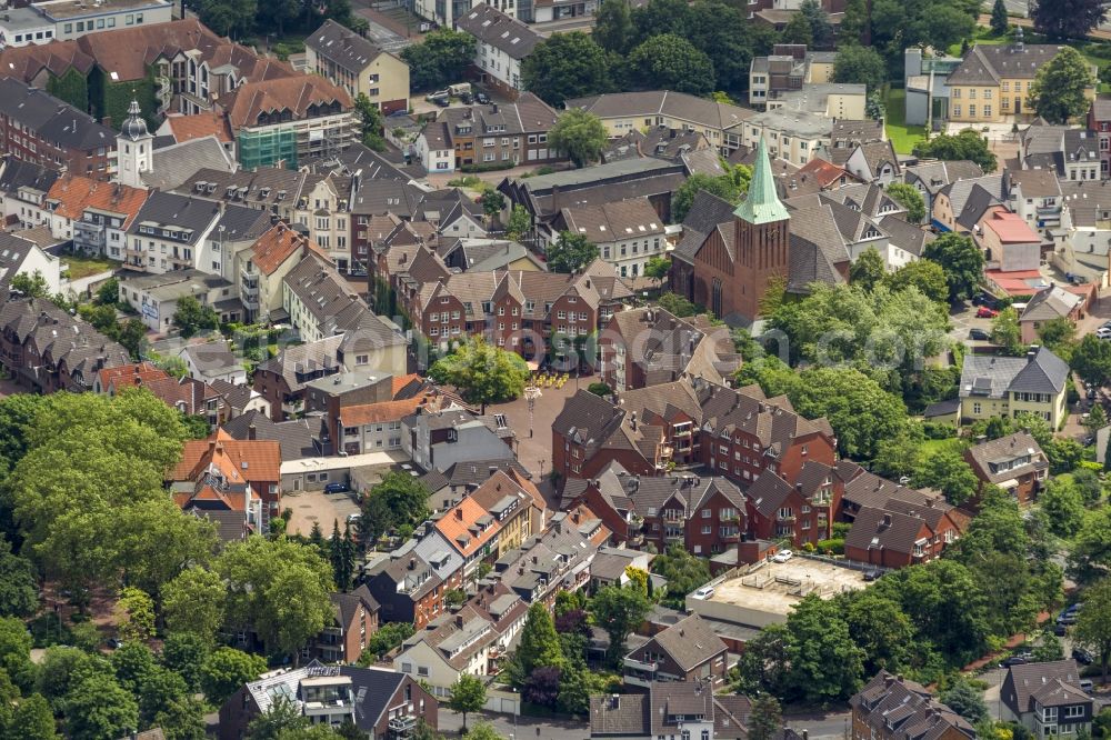 Aerial image Dinslaken - Inner city view of Dinslaken in the federal state North Rhine-Westphalia