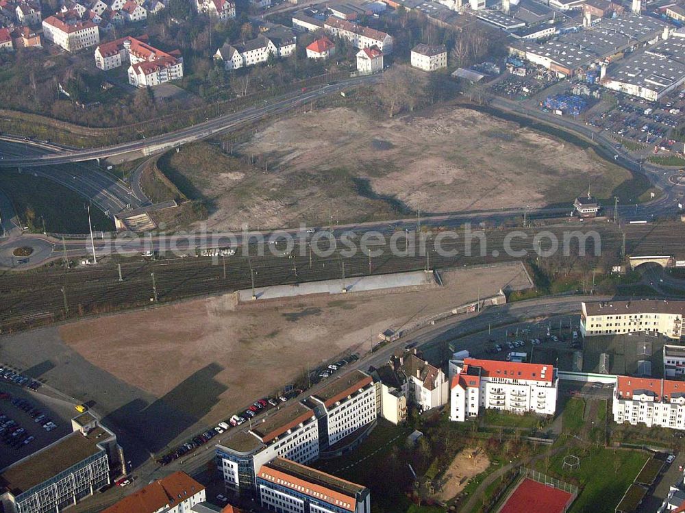 Bielefeld from above - 09.12.2004 Bielefeld, Blick auf den Innenstadtbereich am Hauptbahnhof Bielefeld.