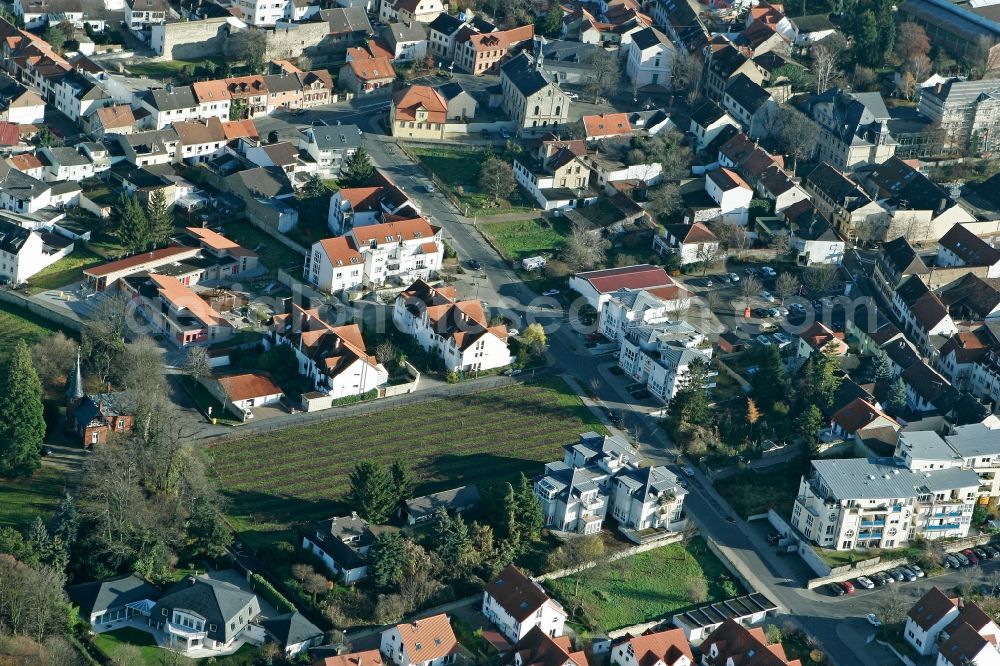 Ingelheim am Rhein from above - Downtown area in Ingelheim am Rhein in Rhineland-Palatinate