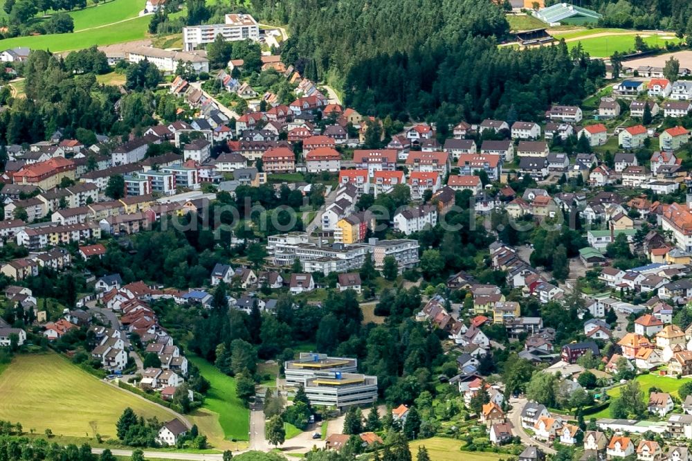 Aerial photograph Sankt Georgen - Down town area in Sankt Georgen in the state Baden-Wurttemberg, Germany