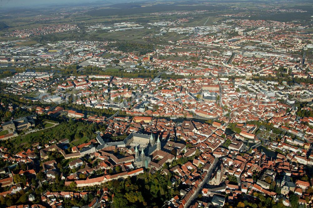 Aerial image Bamberg - Blick auf das Kloster St. Michael in Bamberg. Bamberg cloister St. Michael.